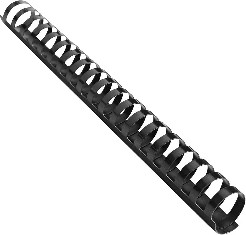 HOUYEE Store 50Pack 1 Inch Plastic Binding Comb 19 Ring,200 Sheet Capacity, Letter Size Black Comb Binding Spines - Image 1